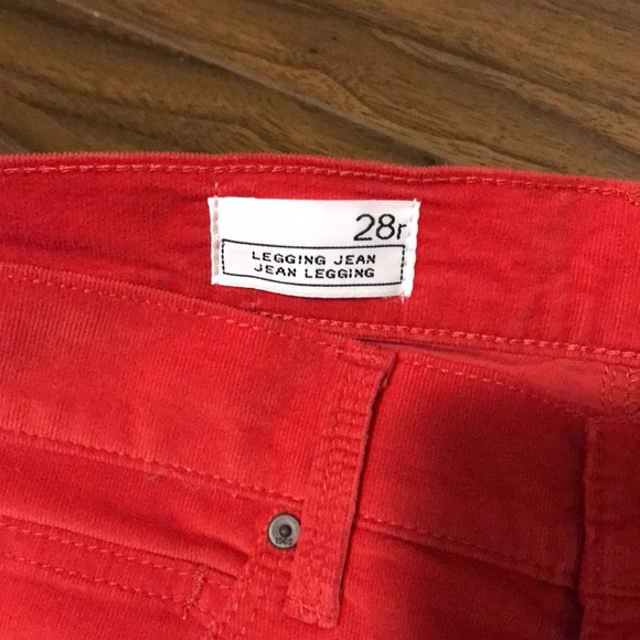 NWT Gap Legging Jean burnt orange corduroy - Picture 2 of 9